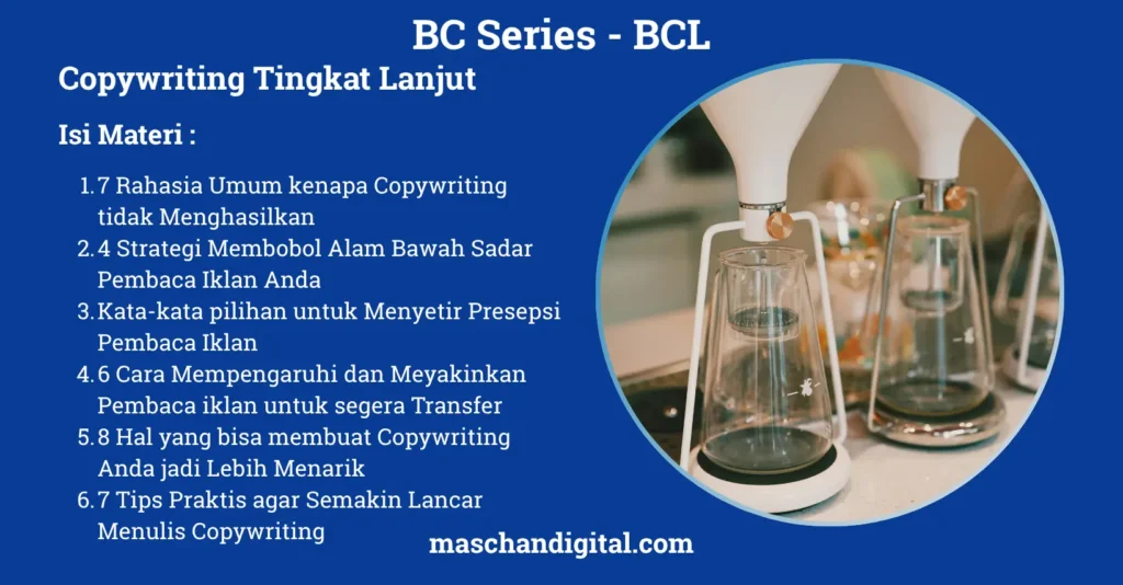 Baru mulai jualan online ? belajar nulis iklan agar bisa menghasilkan penjualan nya program Belajar Copywriting Tingkat Lanjut. Daftar disini